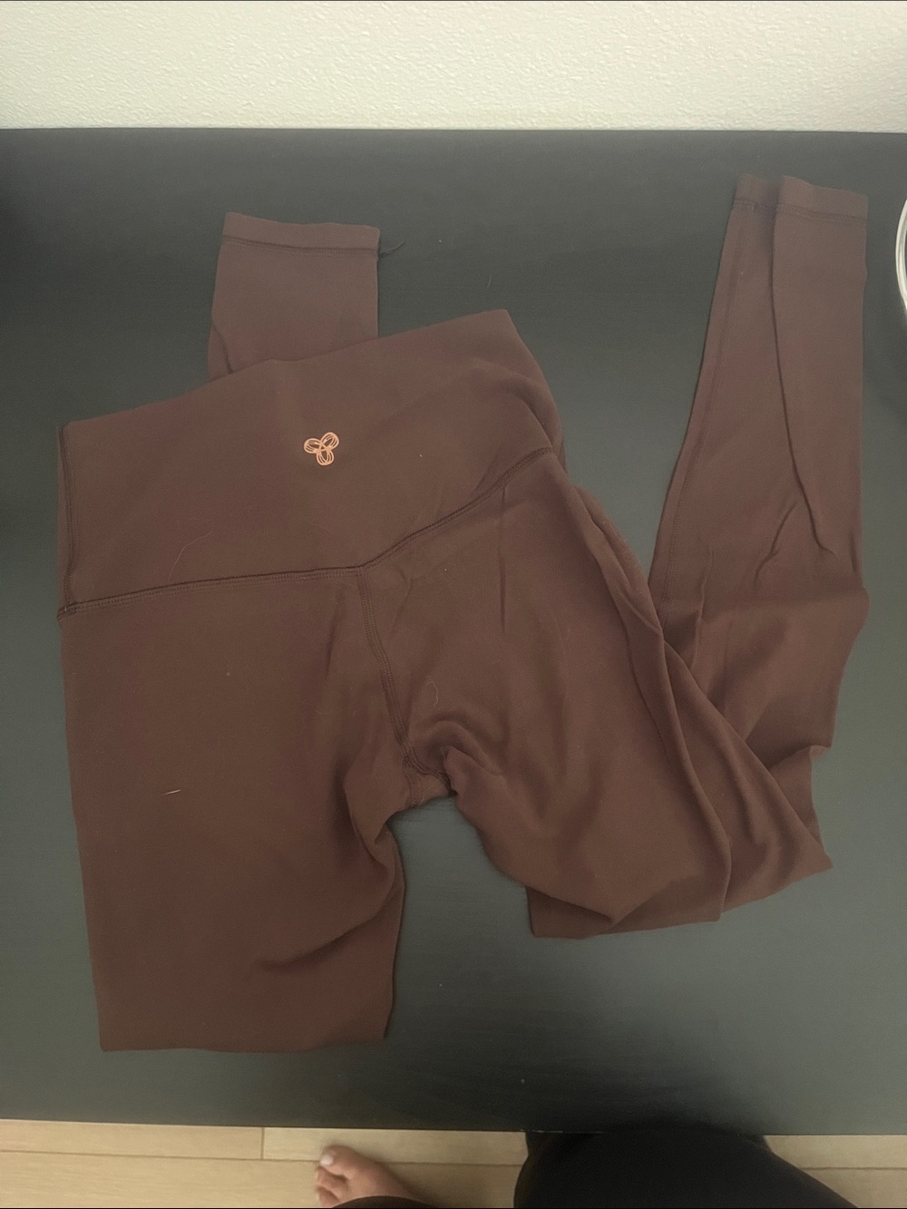 Aritzia Chocolate Brown High-Rise Leggings